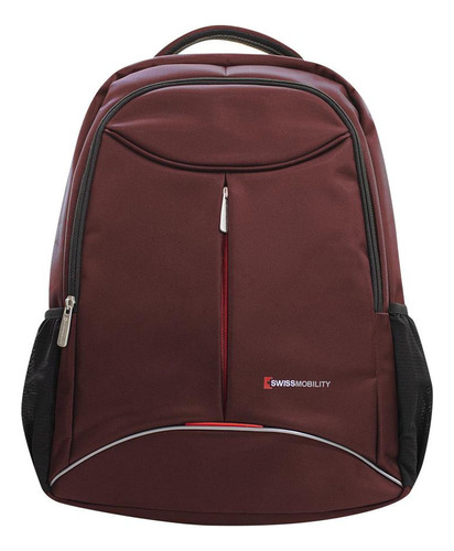 Mochila Backpack Swissmobility P/laptop 17 Tig-117 Roja Color Rojo