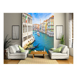 Adesivo De Parede Cidade Veneza Italia Canais 8m² Ncd354
