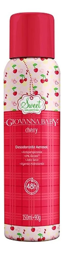 Kit C/5 Desodorante Aerosol Giovanna Baby Cherry 150 Ml