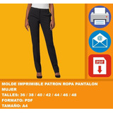 Molde Imprimible Patron Ropa Pantalon Mujer Promo 2x1