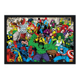 Quadro 34x49cm Heróis Marvel - Comics - Quadrinhos - Hq - 19