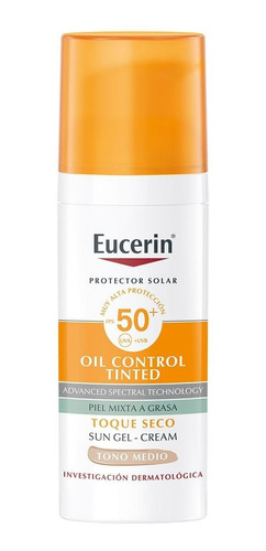 Protector Solar Facial Eucerin Sun Fps 50+ Tono Medio 50ml