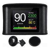 Velocímetro Hud Obd2 P10 Temperatura Da Água Do Motor Alarme