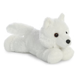 Aurora® - Adorable Mini Flopsie Lobo Blanco De Peluche .