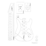 Plantilla Guitarra Stratocaster - Luthier - Mdf 6mm