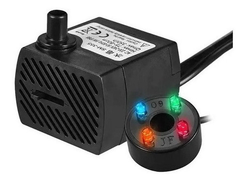 Bomba Motor Sumergible Para Fuente De Agua 4 Luces Color Led