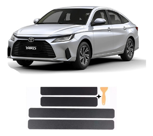 Accesorio Tuning Cubre Zócalos Carbono Toyota Yaris 2017