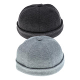 2 Piezas Sombrero Docker De Moda Gorro Moda Casquillo Hombre