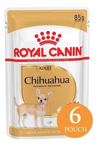 6 X Alimento Húmedo Royal Canin Chihuahua Pouch 85gr. Np