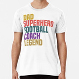 Remera Papá Superhéroe Entrenador De Fútbol Leyenda-sudadera