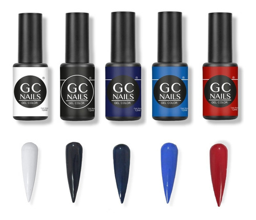 Gel Gc Nail 5 Tonos 12ml C/u