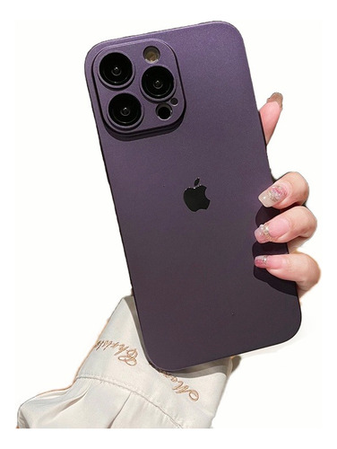 Funda Mate Para iPhone 11 12 13 14 15 Con Protección Cámara