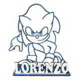 10 Centro De Mesa Sonic Personalizado Em Mdf