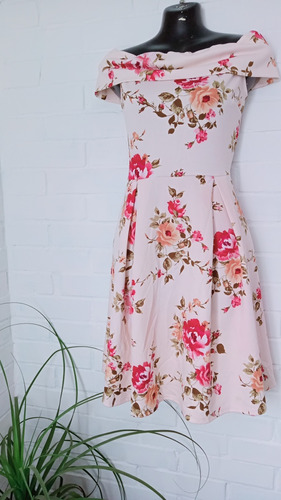 Vestido Palo De Rosa Dama Americano De Paca Talla Mediana