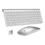 Kit Teclado + Mouse Adaptador Usb S/ Fio 2.4ghz Pc Wb-8066