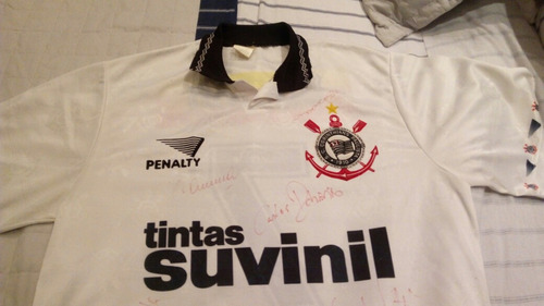 Camisa Corinthians Autografada Anos 90 1995/1996