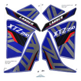 Kit Adesivos Xtz 250 Lander 250 2020 Azul Padrão Original