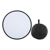 Reflector De Fotografía Redondo Uk Plug, 2 En 1, Color Blanc