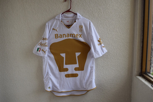 Jersey Blanco -oro Manga Cota Para Uso Exclusivo Del Club 