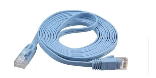 Cable Red Plano Categoria 6 Rj45 Utp Ethernet Flat Lan 5m