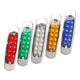 2 Uds Foco Ultrafino 12 Led Señalizador Lateral Camión 