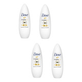 Desodorante Roll On Invisible Dry Dove 50ml Pack X4