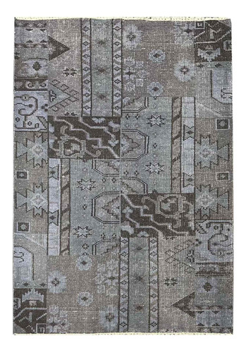 Alfombra Patch Tejida A Mano Lana Antique 120x180 Carpetshop