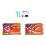 Esponja Cocina Antibacterial Pura Limpieza Go Pack X2