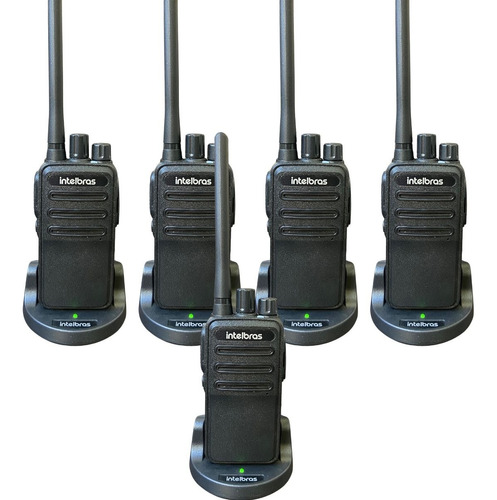 Kit C 5 Rádio Comunicador Homologado Rc3002 20km Segurança
