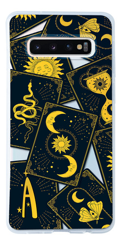 Funda Para Galaxy Cartas Tarot Personalizada Con Tu Inicial