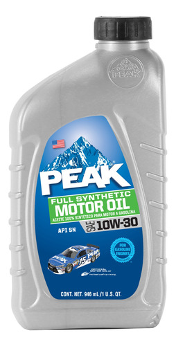 Aceite Sintetico Peak Para Motor 10w30 946ml