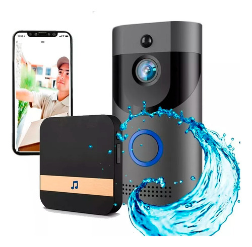 Timbre Wifi Smart Camara Inalambrico Tuya + Timbre Bocina