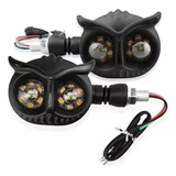 Par Direccionales Led Indicador Moto Búho Luces Universal