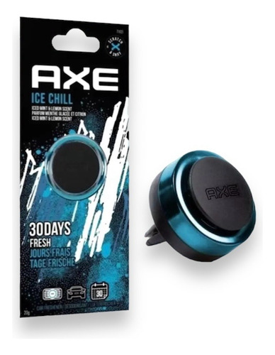 Aromatizador Para Auto Rejilla Axe - Ice Chill 19g Color Azul