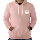 Blusa De Frio Erva Canabis Maconha Casaco C/ Bolso Estampado