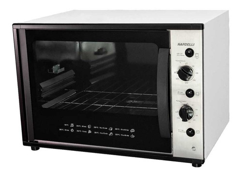 Forno De Bancada Elétrico Nardelli Smart 60´s 60l Branco 127v