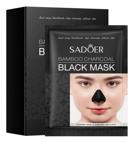 Mascarilla Negra Black Head Puntos Negros 10 Sobres Sadoer Tipo De Piel Mixta