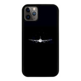 Funda Uso Rudo Tpu Para iPhone Avion Fondo Negro Moda