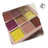 Sombra Glitter Y Mate Para Ojos Paleta Con 9 Tonos