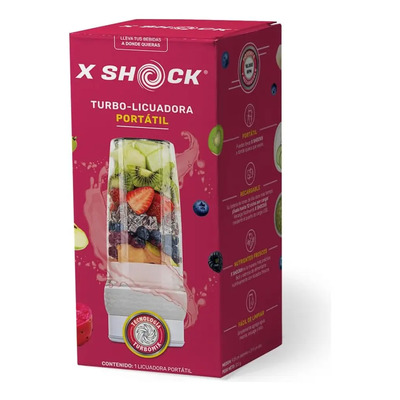 Licuadora Portatil X Shock La Más Potente De Mexico, 2pack Color Blanco
