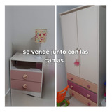 Cama Nido +placard +mesa De Luz Niña