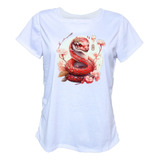 Blusa Playera Serpiente China Camiseta Mujer
