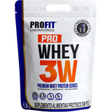 Whey Protein Isolado Concentrado 3w Premium 1,8kg - Profit Sabor Baunilha