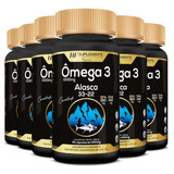 Kit 6x Omega 3 Importado Alasca 33/22 1450mg Hf Suplements