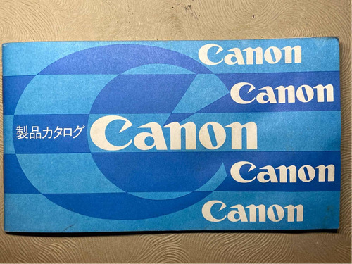 Catálogo Canon Anos 70 Japonês Câmera Fotográfica = Nikon Fn