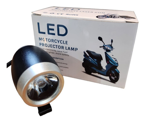 Faro Auxiliar Led. 1 Led Blanco. Moto. Cuatri. Auto 12v