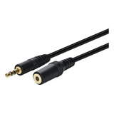 Cable Extensor Audio 3.5mm Macho A Hembra Microfo De 1 Metro