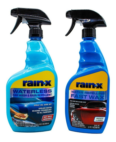 Kit Shampoo Seco Antilluvia Y Cera Rapida Rain X