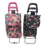 Chango Carro Carrito Compras Plegable Lona Estampado