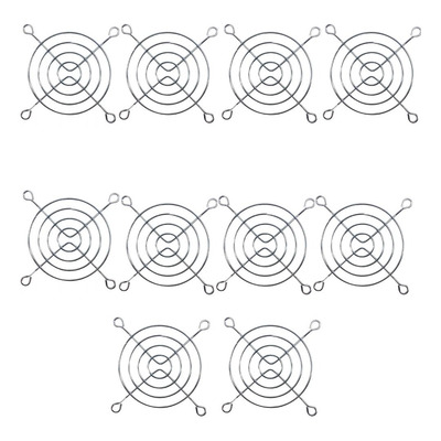 Grade P/micro Ventilador 80x80mm Metálica - Kit 10 Peças